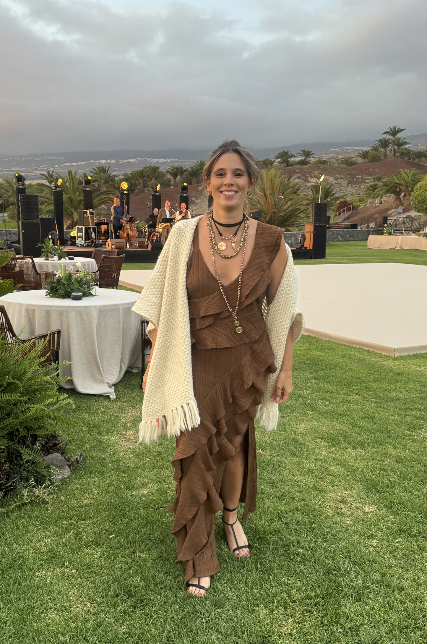 Vestido Margarita Marrón
