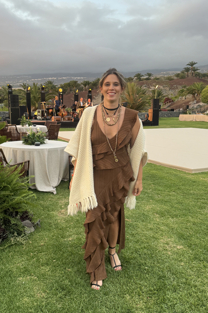 Vestido Margarita Marrón