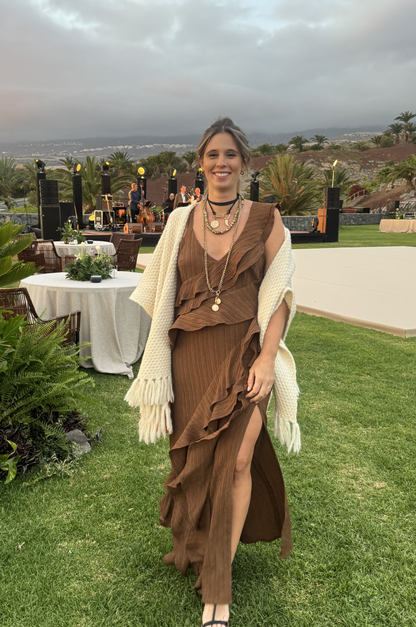 Vestido Margarita Marrón