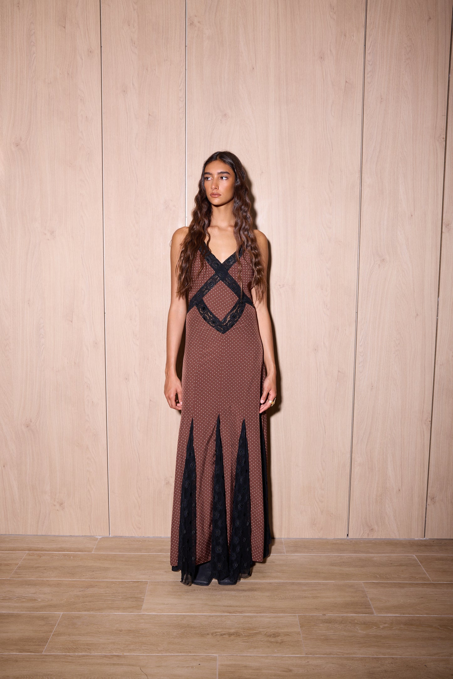Vestido Franca Marrón