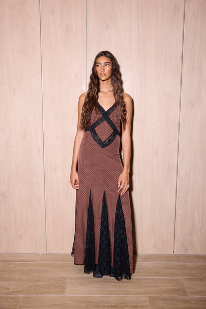 Vestido Franca Marrón
