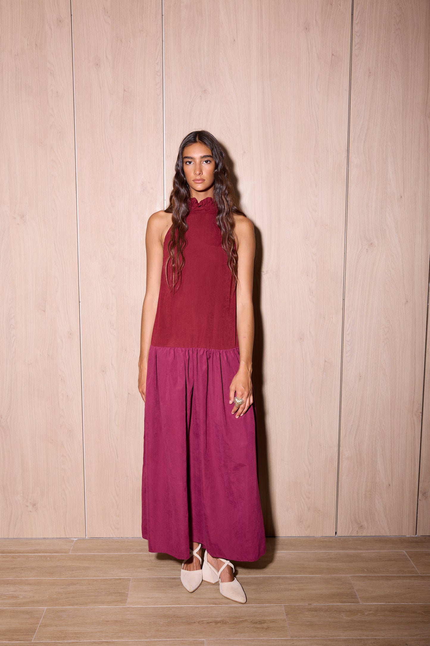 Vestido Tateti Bordó