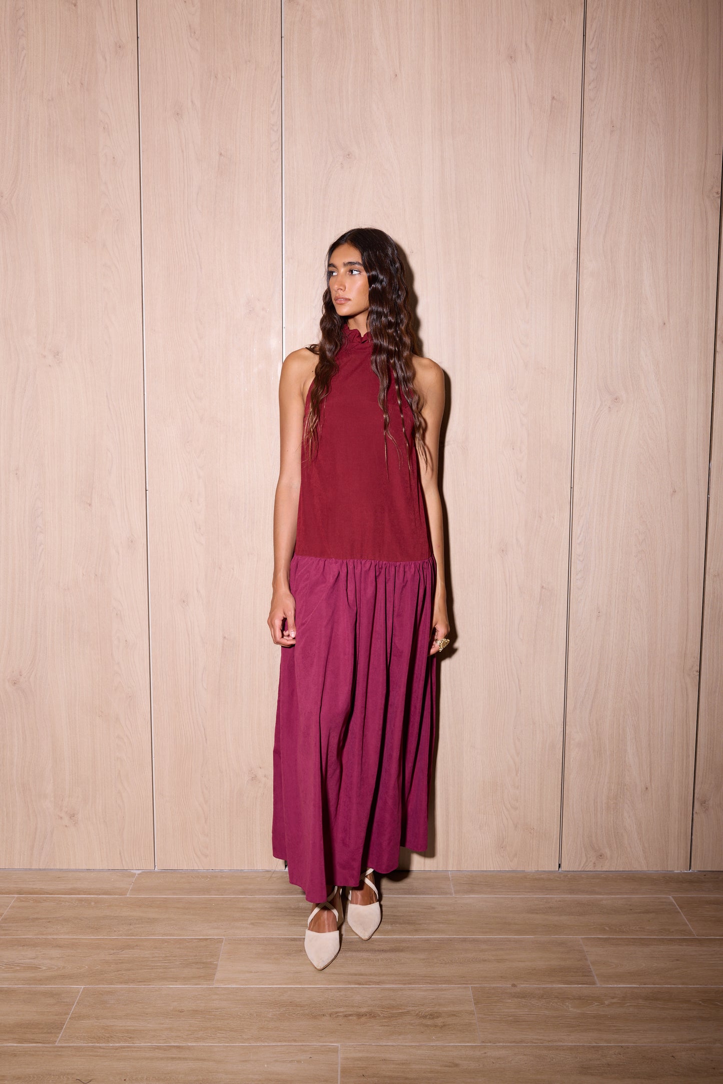 Vestido Tateti Bordó