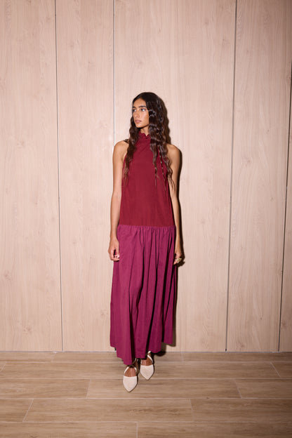 Vestido Tateti Bordó