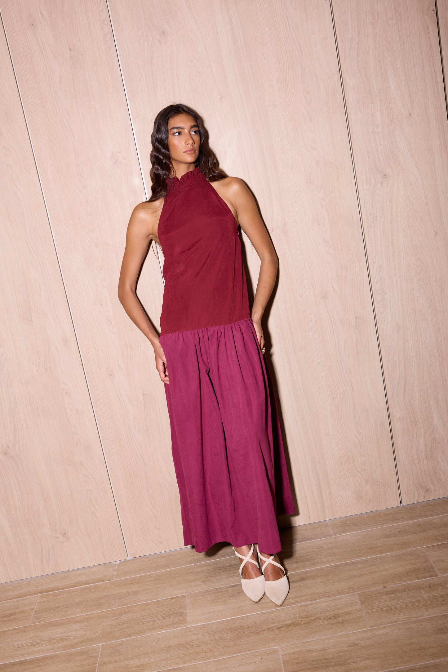 Vestido Tateti Bordó