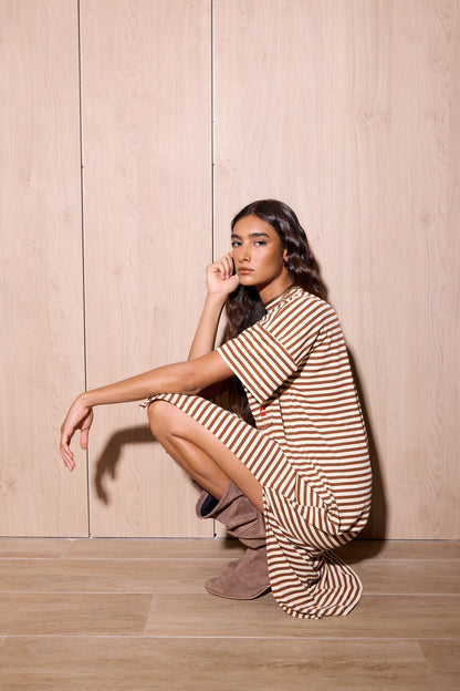 Vestido Sants Marron