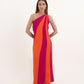 Vestido Haiti Morado - Naranja