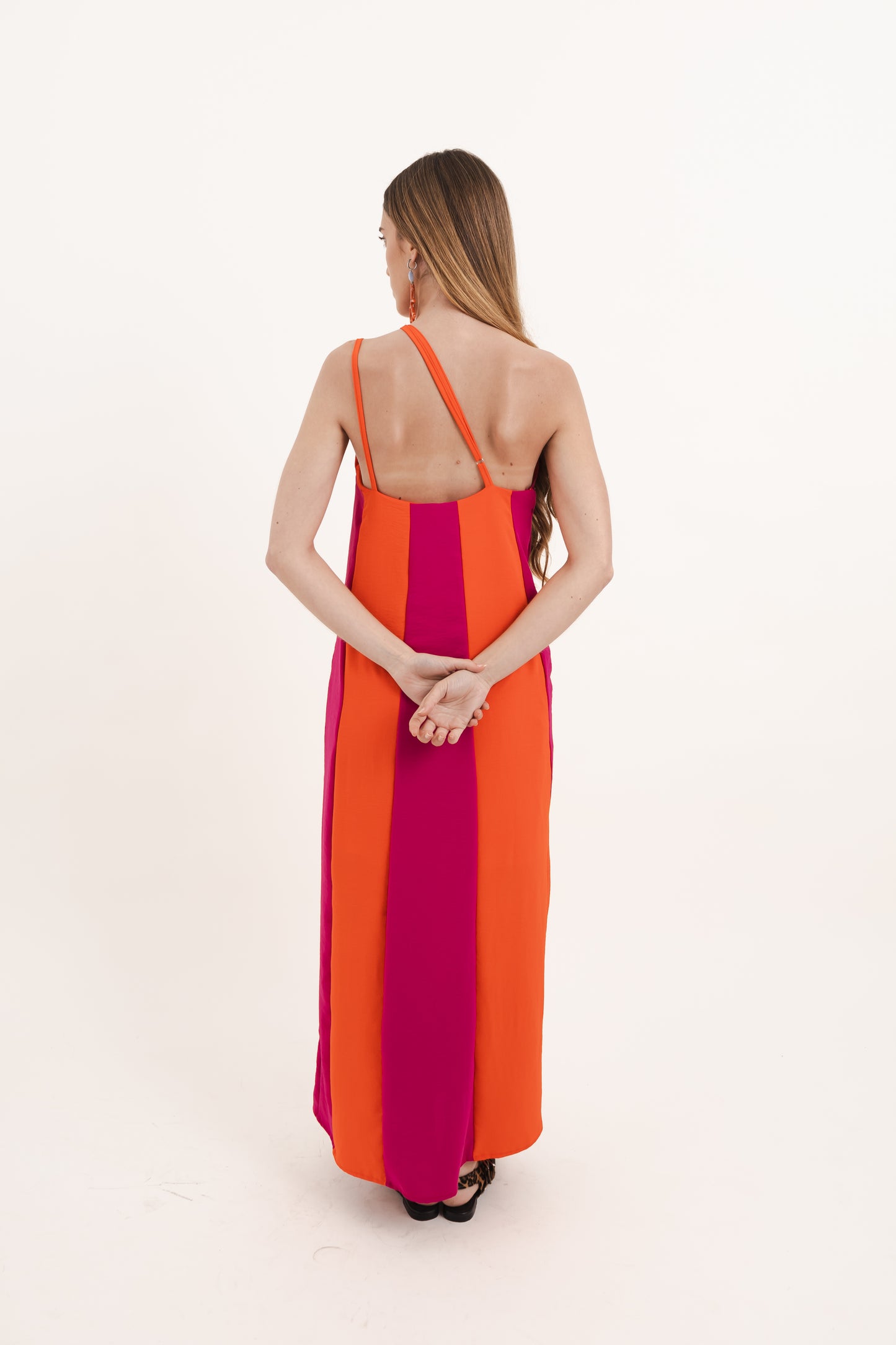 Vestido Haiti Morado - Naranja