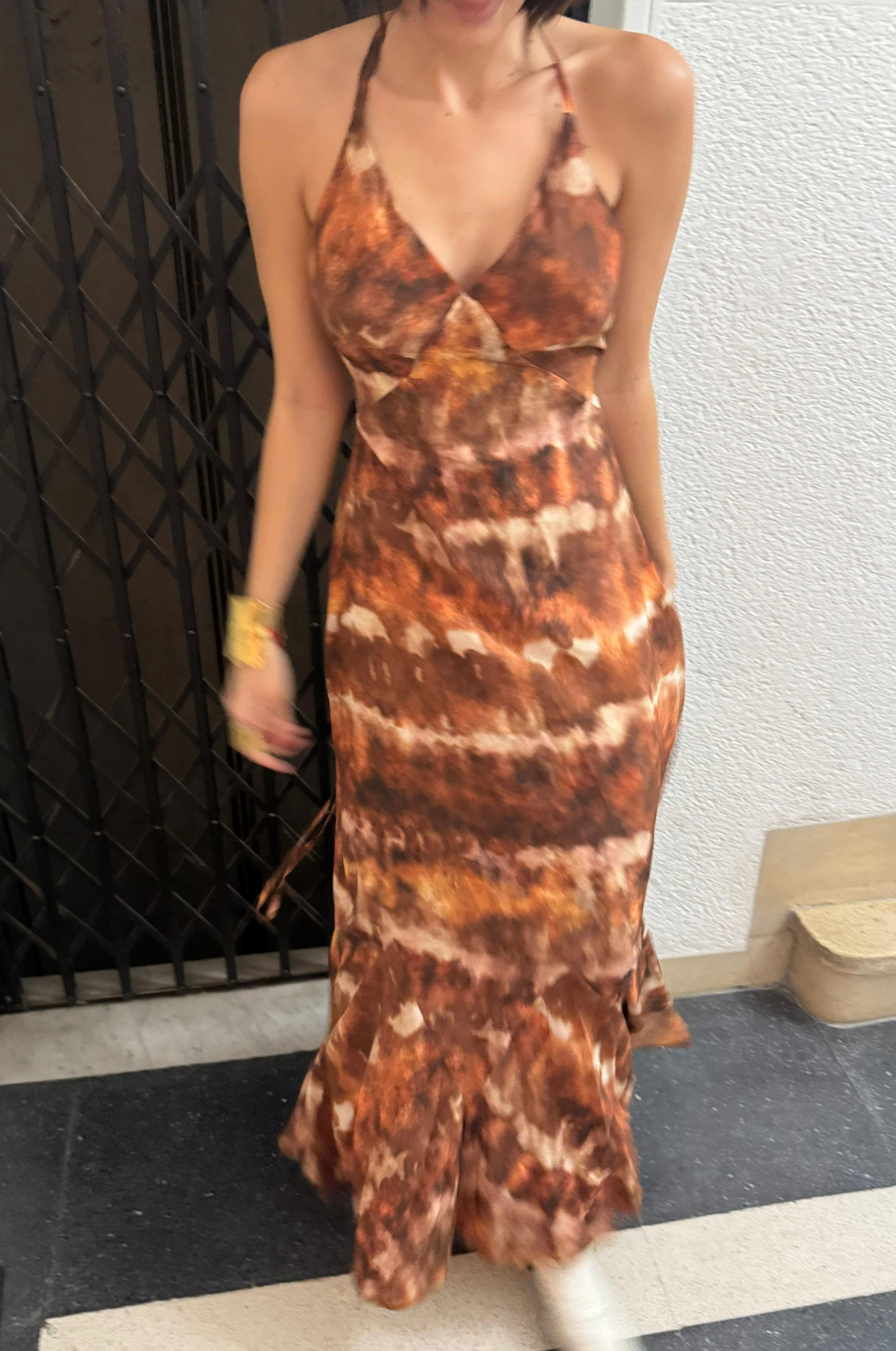 Vestido Tuna Marrón Batik