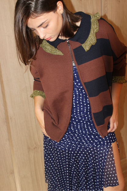 Cardigan Anne Azul