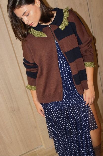 Cardigan Anne Azul
