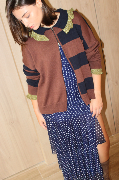 Cardigan Anne Azul