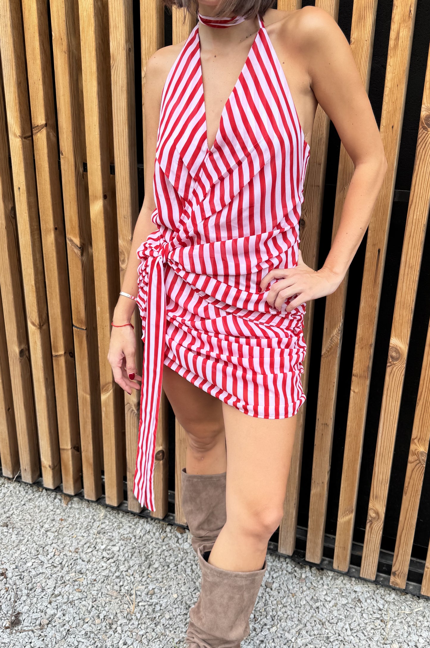 Vestido Taormina Corto Rayado